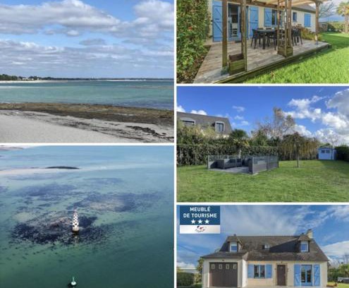 Ile-Tudy House | Belle maison rénovée, 700m de la plage, grand jardin, classée meublé de tourisme 3 étoiles