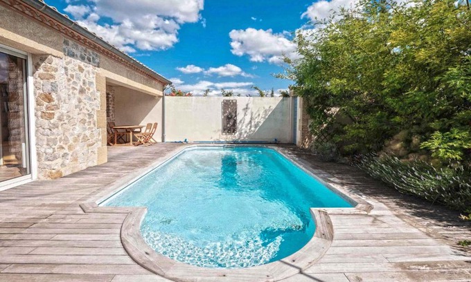 Durban-Corbieres Villa | Belle villa moderne 3 chambres, jardins terrasse piscine