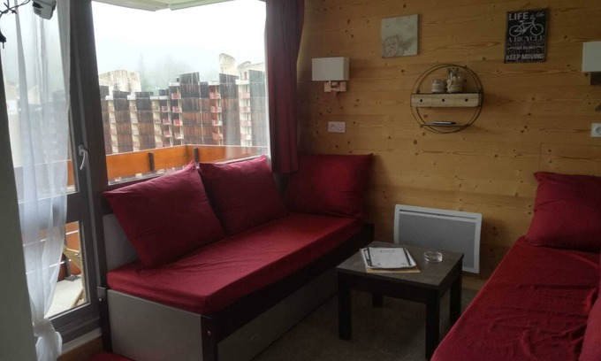 Macot-la-Plagne Apartment | Bellecôte 4pers. 1 Chambre, Piscine, Balcon Sud, ski aux Pieds