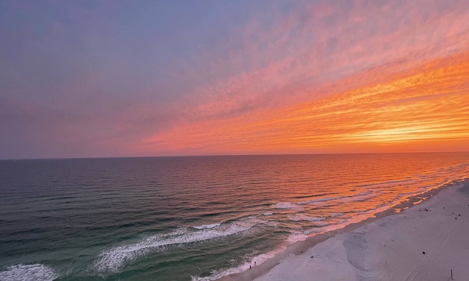West Panama City Beach Condo | Best Beach Views! 17th Floor Beachfront Condo - Front Row Beach Chairs Included!