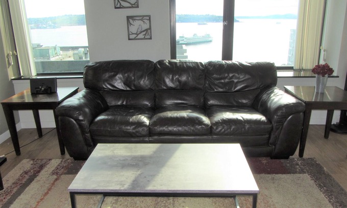 Downtown Seattle Apartment | Best Downtown Location ~ Balcony, Full Water Views ~ A Block to Pike Pl Market