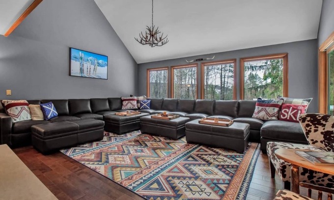Ellicottville Ski Chalet | Best of both worlds; chalet located on a private lot in the pines and only 1 miles from the village!