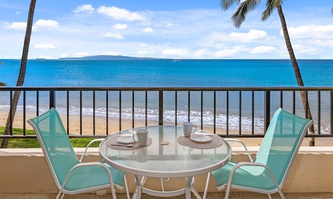 Kihei Condo | Best Sugar Beach Maui Direct Oceanfront Modern Luxury Condo #331