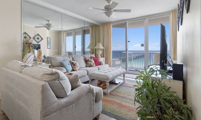 Navarre Beach Condo | Best views in Navarre! 2 BR/2 Bath. Master on gulf!! Great location!!