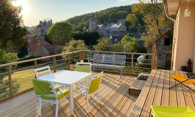 Saint-Jean-le-Thomas House | Big House Bay of Mont Saint Michel close to the sea, St Jean Thomas