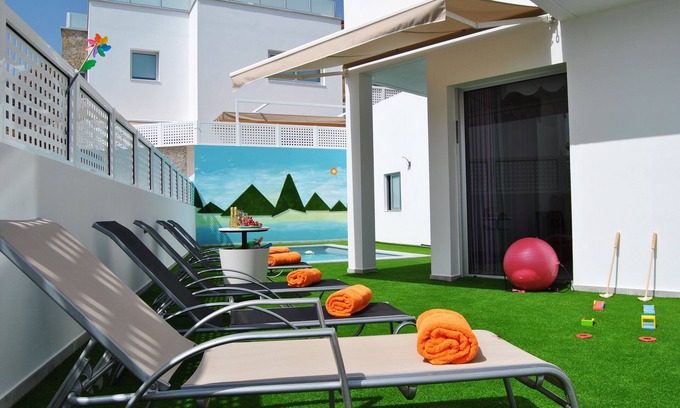 Mogan Villa | Big Villa Tauro with Private Heated Saltwater Pool & Jacuzzi & BBQ & Game Room