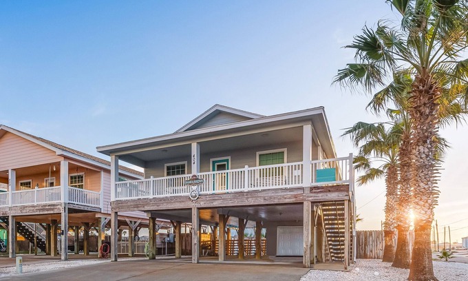 Port Aransas House | Bikini's and Martini's Pool, Close to Beach, Pet Friendly, and Games