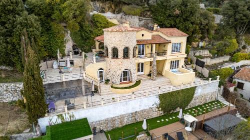 La Turbie Villa | BIRDS EYE VILLA Luxury Castle Paranomic Views of Monaco Monte Carlo Hills & Sea
