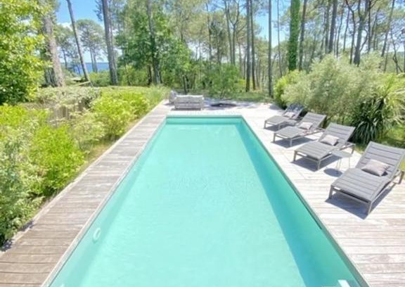 Biscarrosse Villa | Biscarrosse Hautes Rives Villa avec piscine vue lac pour 12 personnes