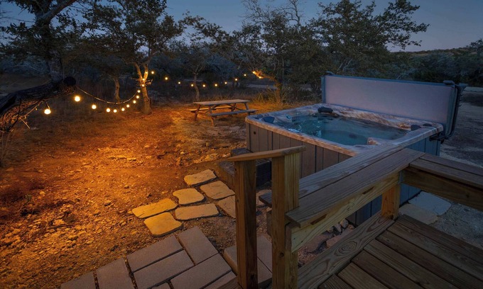Johnson City House | Bison View – Private Cabin w/Hot Tub on acreage