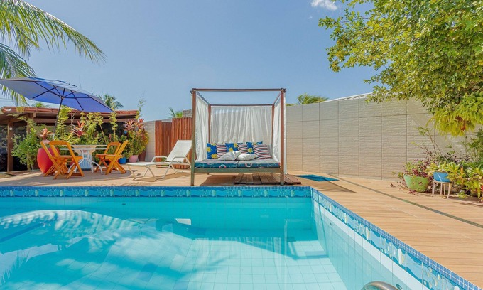 Barra do Jacuipe House | BJ07 Excelente Casa 4 Suítes -B. Jacuípe