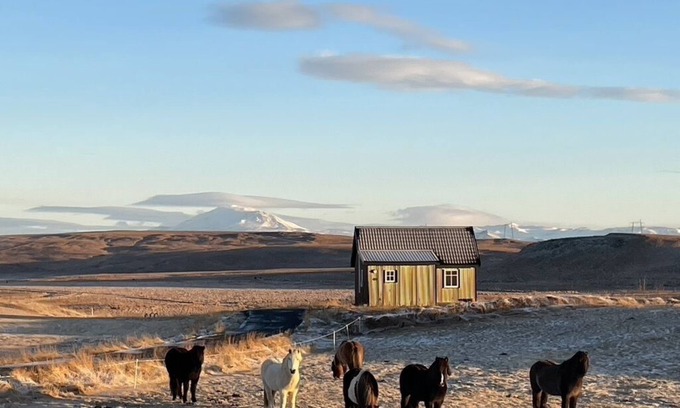 Rangarþing ytra House | Bjalli, house on the elven slope with a view of Hekla volcano