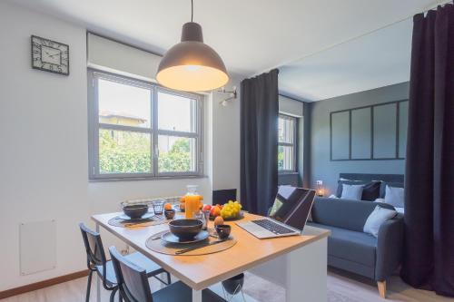 Albate Apartment | Black Loft Como by Rent All Como