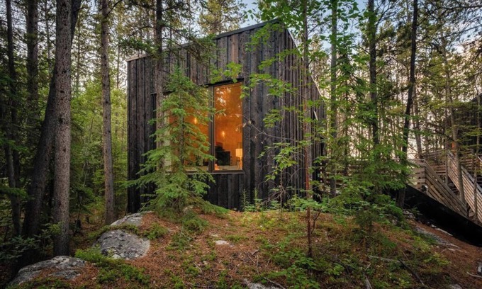 Whitehorse Cabin | Black Spruce - Green Door