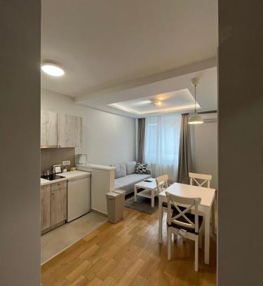 Subotica Apartment | Black & White Apartment