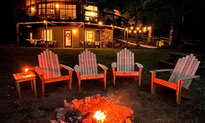 Lake Lure House | Bliss By The Lake-Pet Friendly, Lakefront, Fire Pit