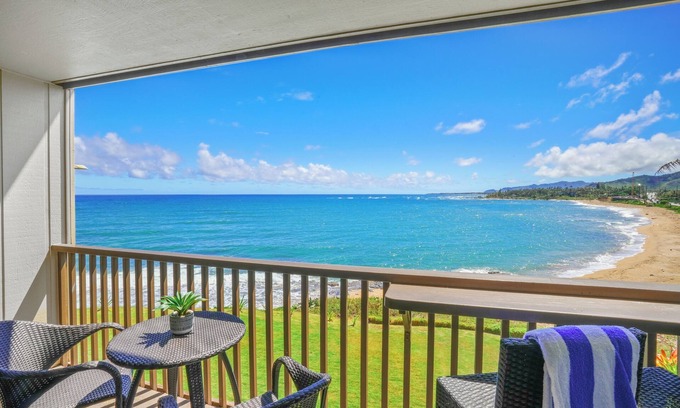 Kapaa Condo | "Bliss on the Bay: Serene 2nd Floor Views Perfect for Whale Watching and Ocean Adventures!"