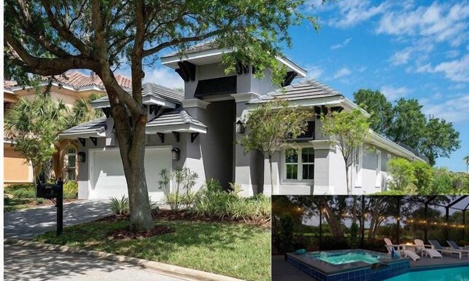 Palm Coast House | Blue Breeze - New Pool & Spa Home - Short Walk To The Beach!