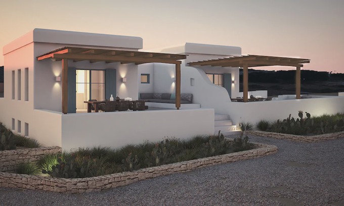 Koufonisia Villa | Blue Harpist - Hárpa Villa | Koufonisi - Pori beach