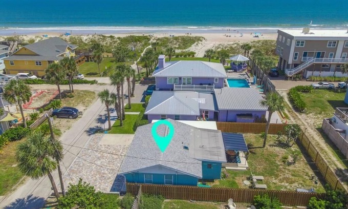 St. Augustine Beach House | Blue Ocean ~ Excellent Location ~ One house off the Beach!