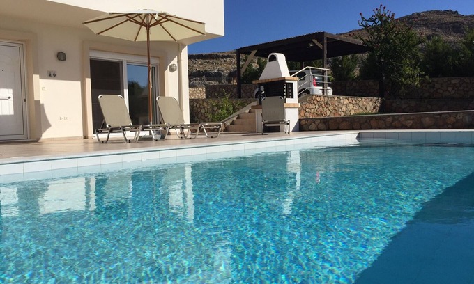 Lindos Villa | Blue Ray villa Private Pool and Great Sea Views. EOT licenced Lindos/Pefkos