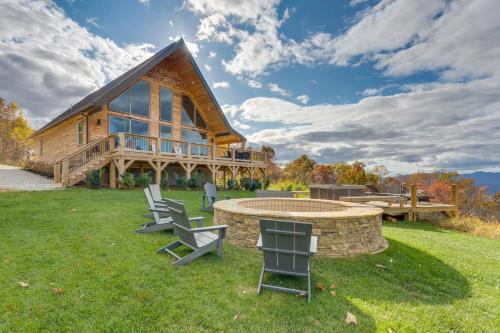 Andrews House | Blue Ridge Mountain-View Cabin with Hot Tub and Deck!