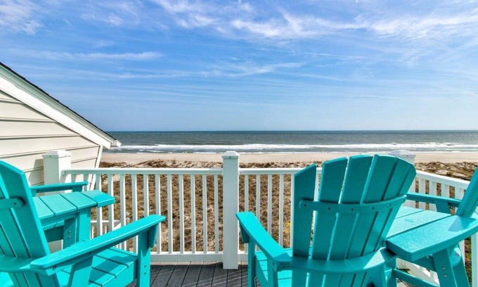 North Carolina Coast Apartment | Blue Skies Ahead Top-Floor Oceanfront Luxury Penthouse