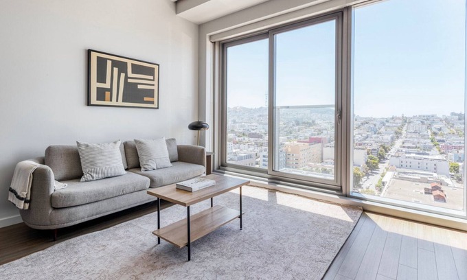 Civic Center Apartment | Blueground | Civic Center, pool, nr Civic Center