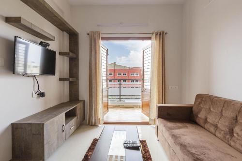 Sector 2 Apartment | BluO 1BHK City Centre HSR Layout - Balcony, Terrace Garden