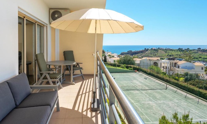 Albufeira Apartment | BnB Homes Ocean view Apartment with relax Terrace, 2 Swimming pools & Tennis court