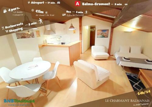 Balma Apartment | ► BNB TOULOUSE ► Le Charmant Balmanais Clim Garage 24/7