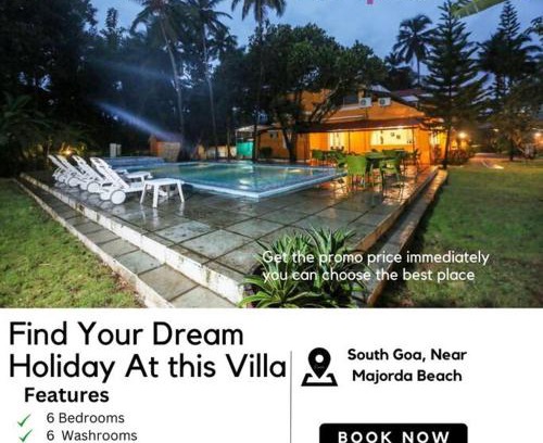 Majorda Villa | BnBBuddy Paradise Cove Retreat, 6BHK, Goa