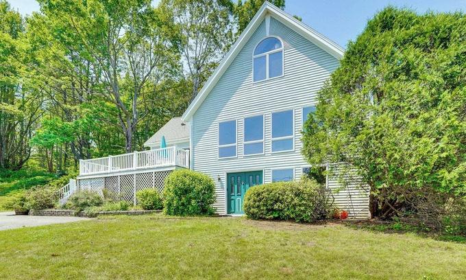 Isle of Springs House | Boat Nearby: Barters Island Home w/Views