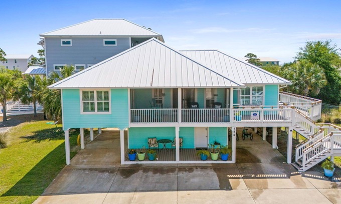Cape San Blas House | Boat Parking, Pet Friendly, Screened Porch, Private Beach Access