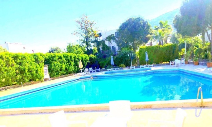Torba Villa | Bodrum Torba 3 Bedrooms Shared Pool Duplex Villa with Garden