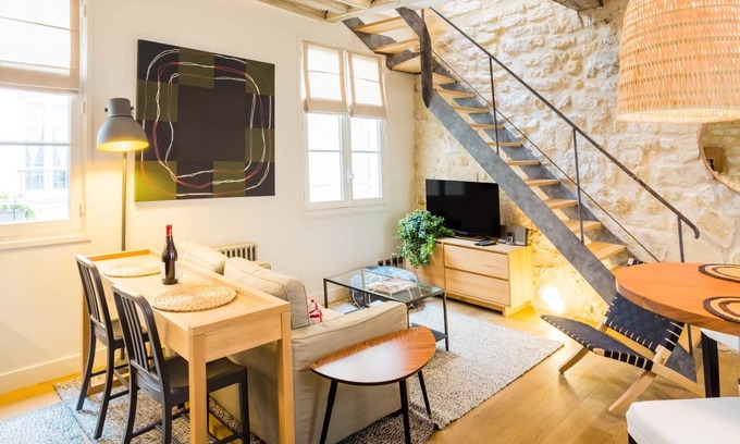 Saint-Thomas-d'Aquin Apartment | Bohemian chic Duplex in the heart of Saint Germain