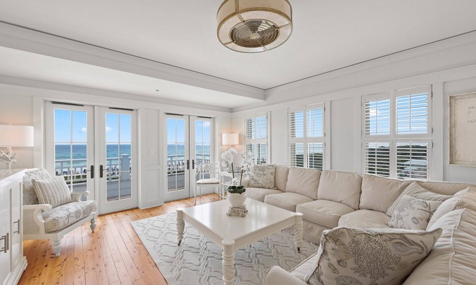 Gulf District Condo | Book a Fall Getaway! Beachside #22 - Gulf Front in Watercolor! 2 Large Gulf-front Balconies!