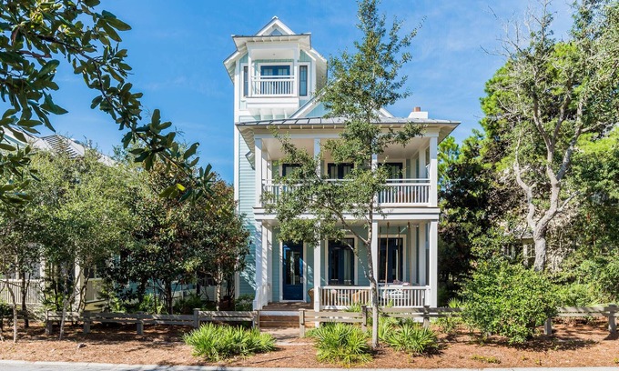 Watercolor House | Book Now for Fall! WaterColor's Park District! Low-Speed Vehicle! Gulf views from tower!