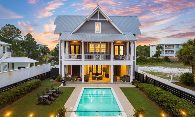 Seagrove Beach House | Book Your Fall Getaway Today! Gulf Views with Private Pool! Steps to Beach Access!