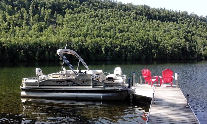 Grand Marais House | Boundary Waters Log Cabin on McFarland Lake BWCA ~ Pontoon Sauna Canoe Fire Pit