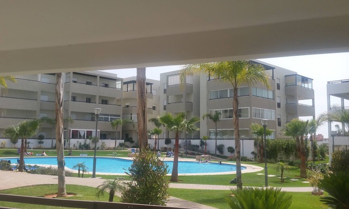 Oulad Cherki Apartment | Bouznika bay - High standing apartment with pool view 95 m2