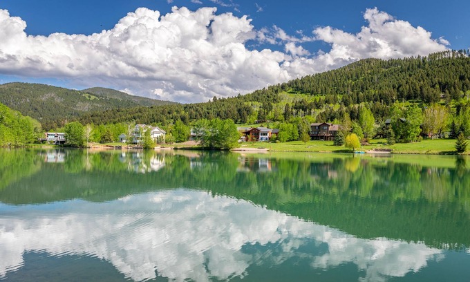 Bozeman House | Bozeman Summer Rental in Quiet Family Neighborhood with Community Pond.