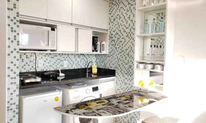 Alphaville Industrial Apartment | Flat with Exclusive Design! Wi-Fi, A/C and Cable TV