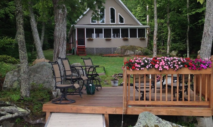 Ellsworth House | Branch Lake, lakefront cottage in the woods, Ellsworth ME