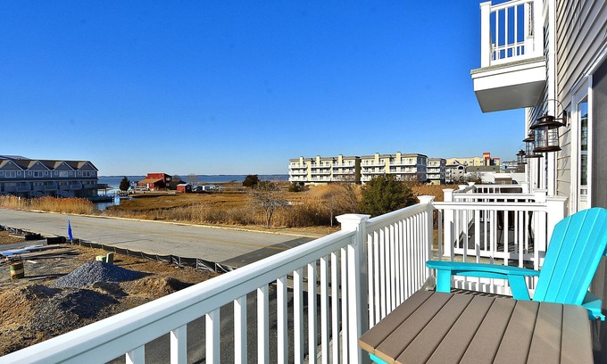 Midtown Ocean City House | Brand New! 4- Br Bayside Townhome With Water View, 2 Blocks To Beach, Free WiFi