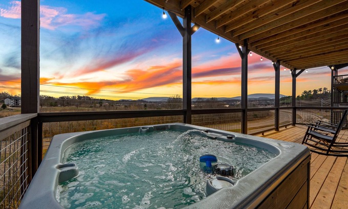Sevierville Cabin | Brand New! Indoor Pool|11 min to Pkwy|Hot Tub|View