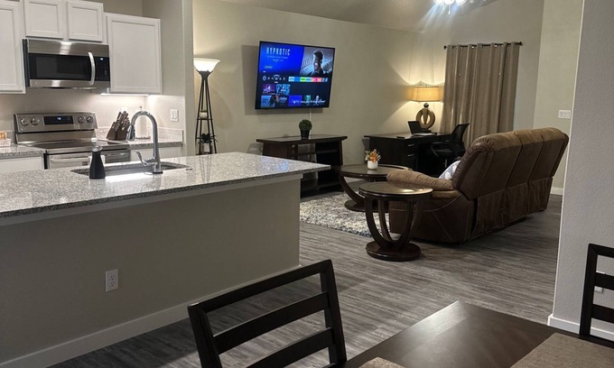 Odessa House | Brand new quiet cozy furnished home in odessa Midland with TV in each room.