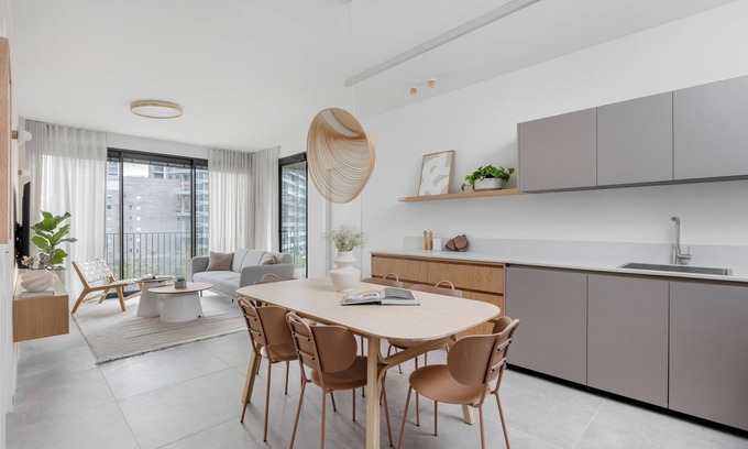 Park Tzameret Apartment | Brand-New & Spacious 2BR/2Bath Getaway in Central TLV