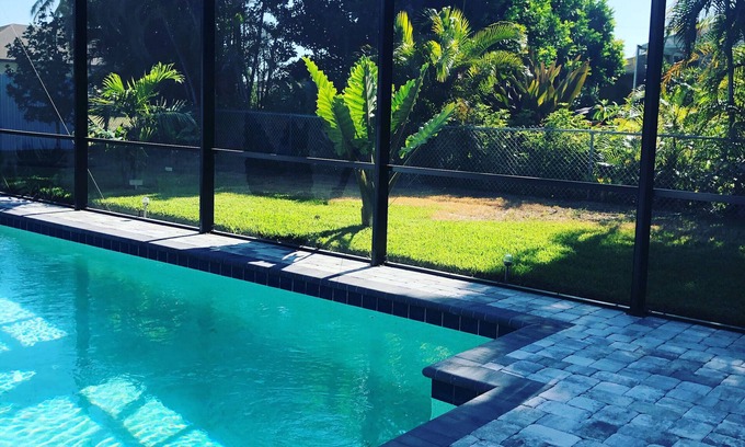 Pelican House | Brand New Villa Coral Fantasy Modern Designers hidden spot pool house .