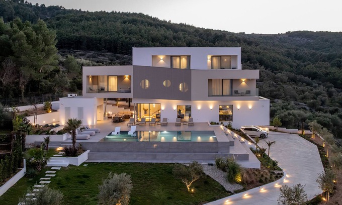 Municipality of Trogir Villa | BRAND NEW Villa Navisus: Luxe stay by the sea with epic view and Infinity pool